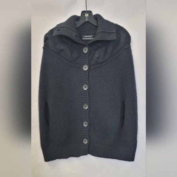 Club Monaco Knit sweater wool/Angora/cashmere blend buttoned sweater/ Cape - Picture 3 of 6